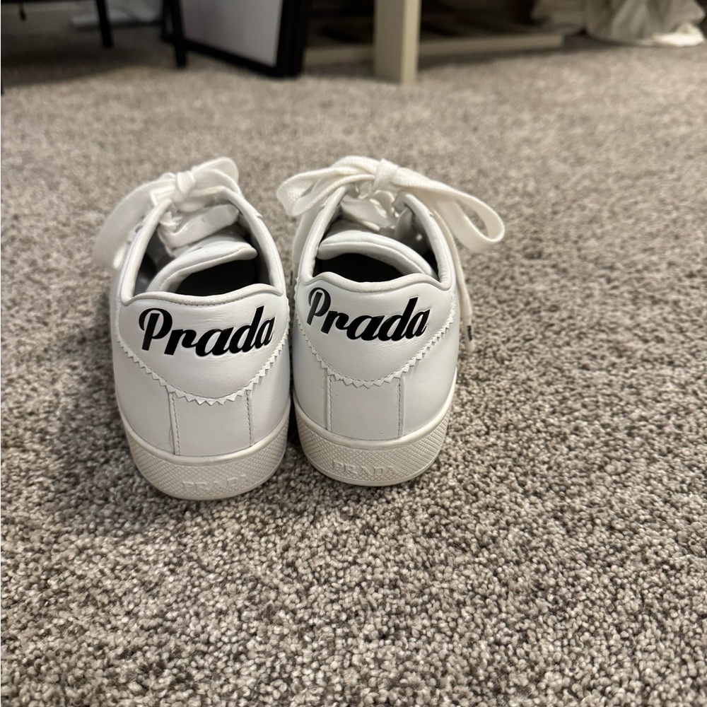 Prada Women's Classic White Sneakers